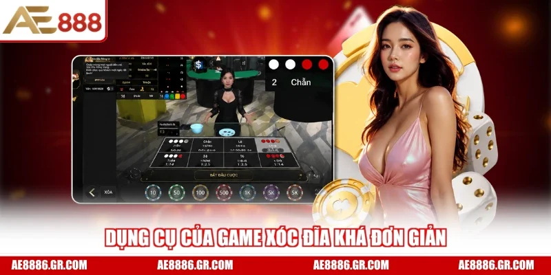 Dụng cụ của game xóc đĩa khá đơn giản